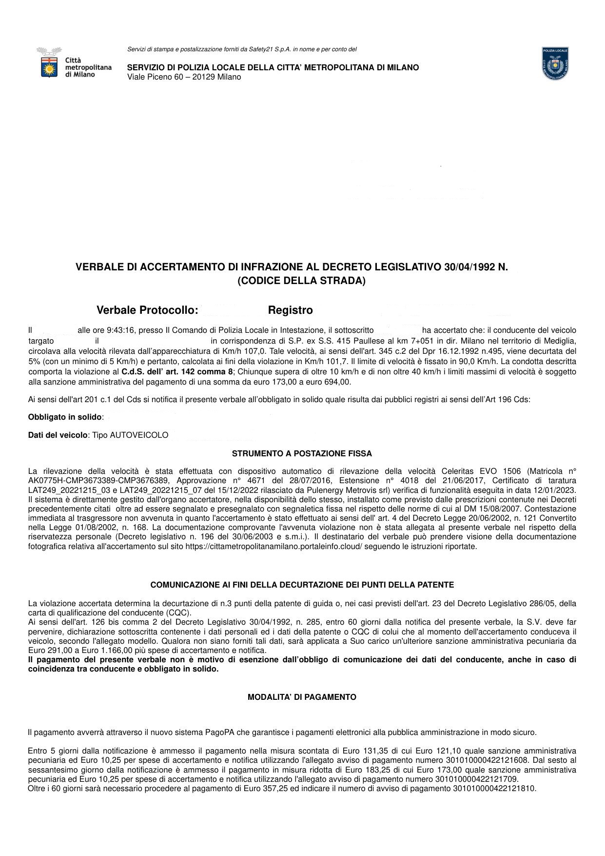 Autovelox sulla Paullese 1 autovelox paullese